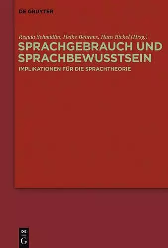 Sprachgebrauch und Sprachbewusstsein cover