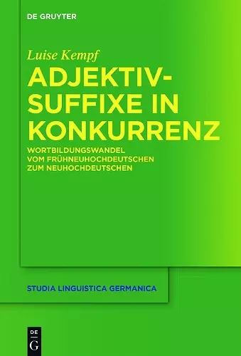 Adjektivsuffixe in Konkurrenz cover