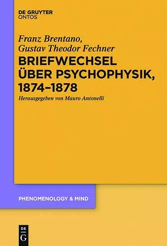 Briefwechsel über Psychophysik, 1874-1878 cover