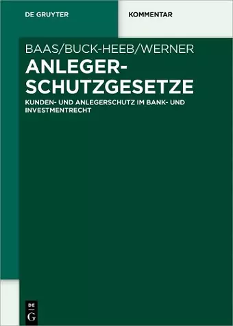 Anlegerschutzgesetze cover