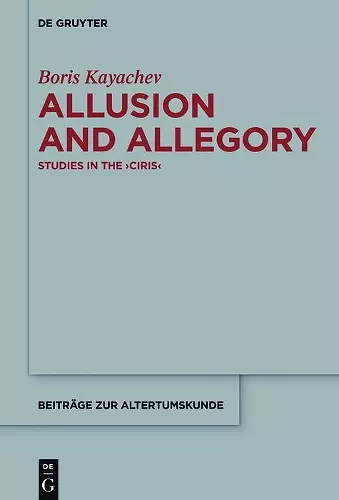 Allusion and Allegory cover