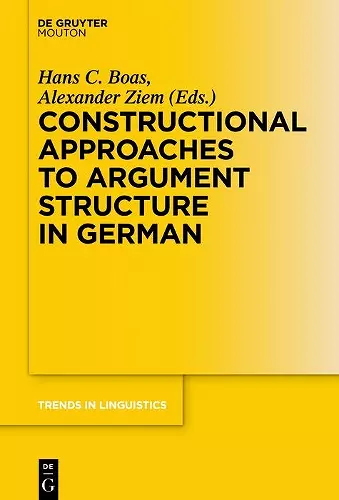 Constructional Approaches to Syntactic Structures in German cover