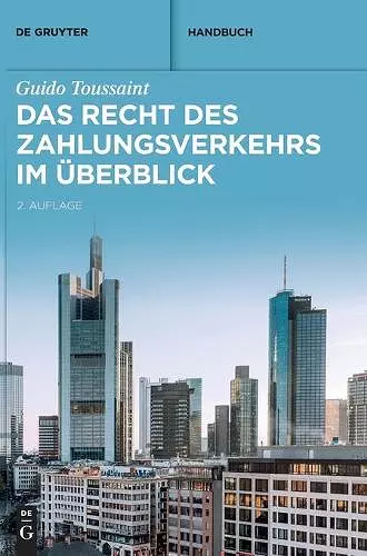 Das Recht Des Zahlungsverkehrs Im Überblick cover