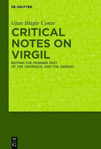 Critical Notes on Virgil cover