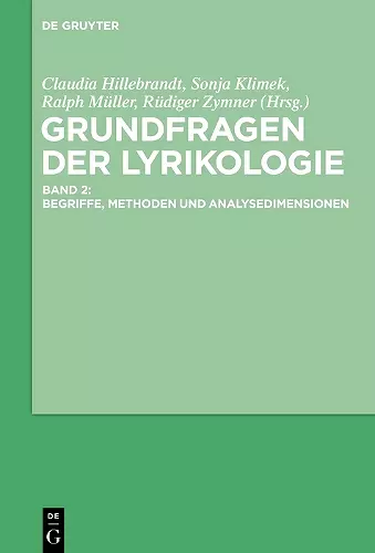 Grundfragen der Lyrikologie 2 cover
