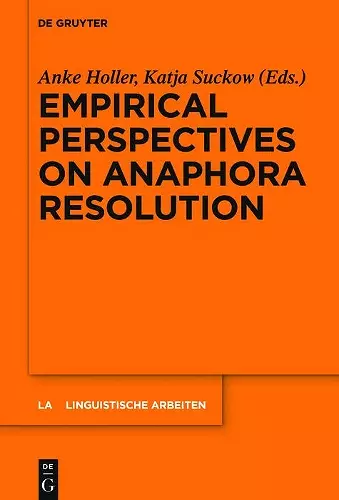 Empirical Perspectives on Anaphora Resolution cover