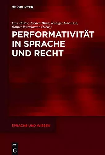 Performativität in Sprache und Recht cover