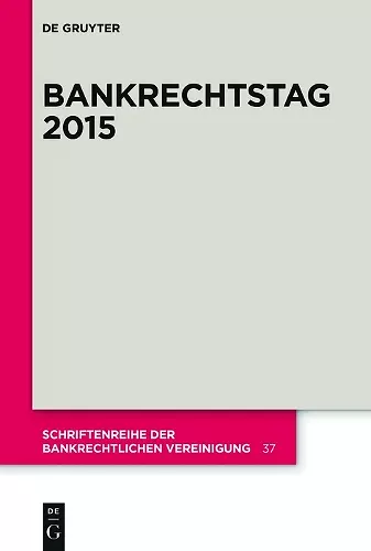 Bankrechtstag 2015 cover