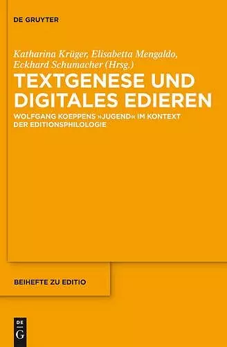 Textgenese und digitales Edieren cover