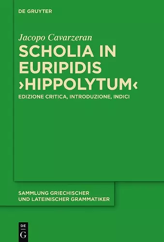 Scholia in Euripidis "Hippolytum" cover