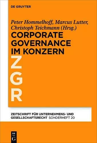 Corporate Governance im grenzüberschreitenden Konzern cover