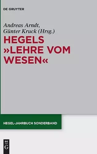 Hegels Lehre vom Wesen cover