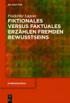 Fiktionales versus faktuales Erzählen fremden Bewusstseins cover
