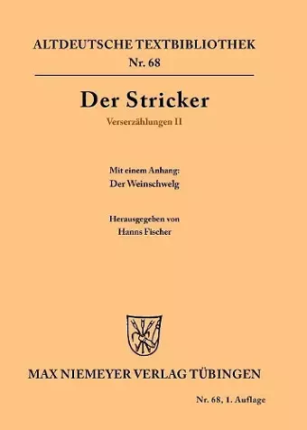 Verserzählungen II cover