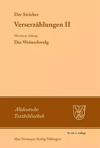 Verserzählungen II cover