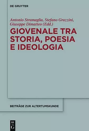 Giovenale tra storia, poesia e ideologia cover