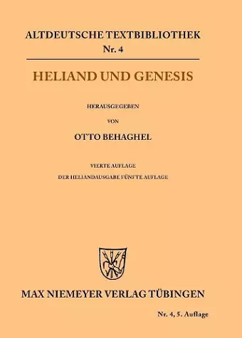 Heliand und Genesis cover