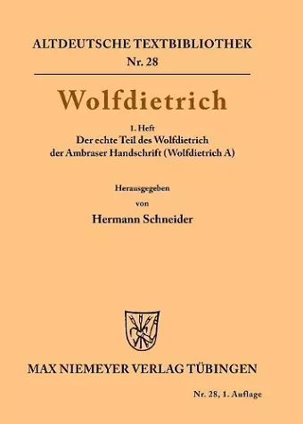 Wolfdietrich cover