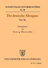 Der Deutsche Abrogans cover