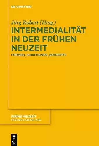 Intermedialität in der Frühen Neuzeit cover