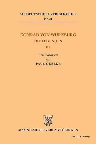 Die Legenden III cover