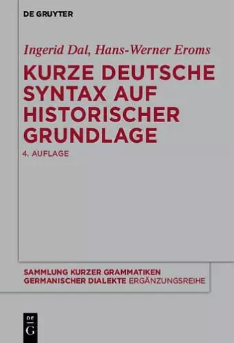 Kurze deutsche Syntax auf historischer Grundlage cover