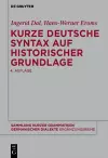 Kurze deutsche Syntax auf historischer Grundlage cover