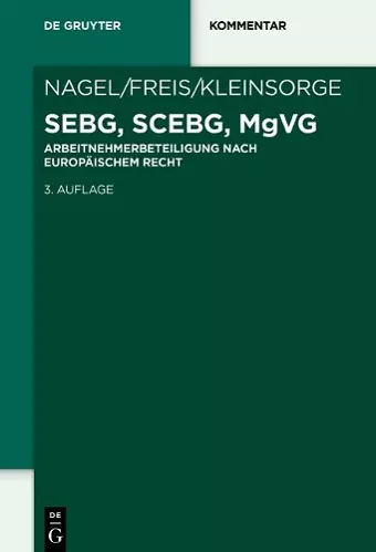 SEBG, SCEBG, MgVG cover