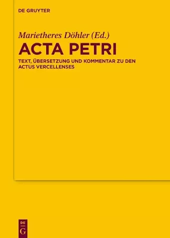 Acta Petri cover