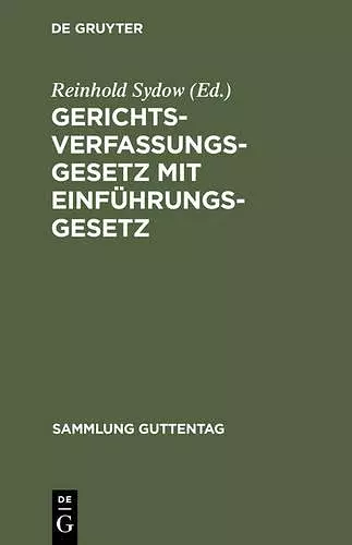 Gerichtsverfassungsgesetz mit Einführungsgesetz cover