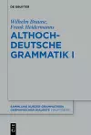 Althochdeutsche Grammatik I cover