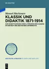 Klassik und Didaktik 1871-1914 cover