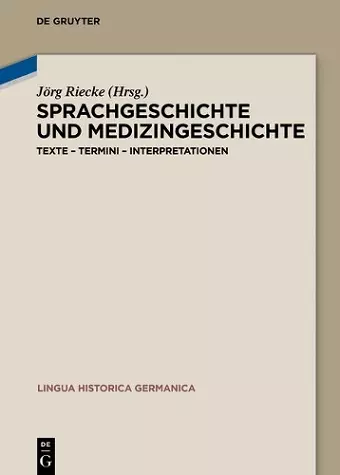 Sprachgeschichte und Medizingeschichte cover