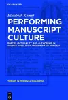 Performing Manuscript Culture cover