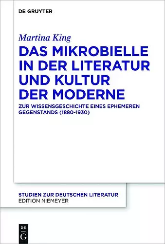 Das Mikrobielle in der Literatur und Kultur der Moderne cover