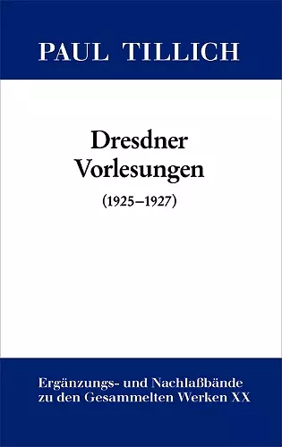 Dresdner Vorlesungen cover