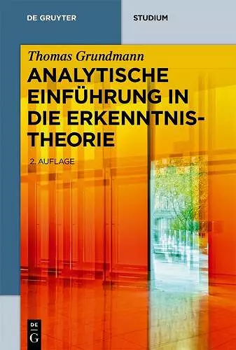 Analytische Einführung in die Erkenntnistheorie cover