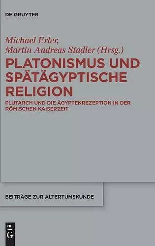 Platonismus und spätägyptische Religion cover