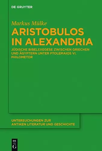 Aristobulos in Alexandria cover