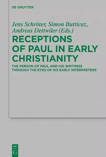 Receptions of Paul in Early Christianity cover