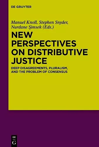 New Perspectives on Distributive Justice cover