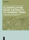 Classification from Antiquity to Modern Times cover