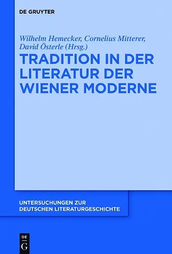 Tradition in der Literatur der Wiener Moderne cover
