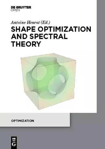 Shape optimization and spectral theory cover