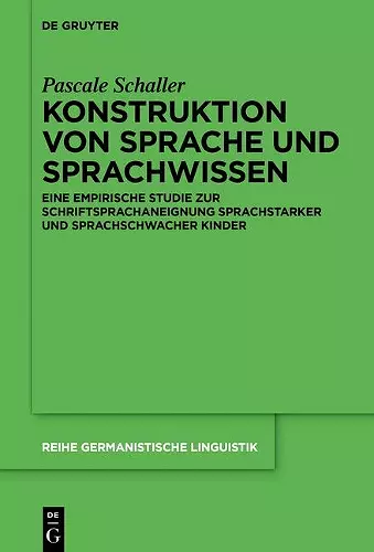 Konstruktion von Sprache und Sprachwissen cover