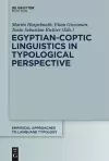 Egyptian-Coptic Linguistics in Typological Perspective cover