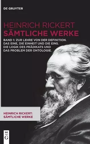 Zur Lehre Von Der Definition. Das Eine, Die Einheit Und Die Eins. Die Logik Des Prädikats Und Das Problem Der Ontologie cover