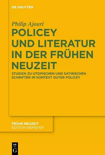 Policey und Literatur in der Frühen Neuzeit cover
