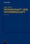 Täterschaft und Tatherrschaft cover