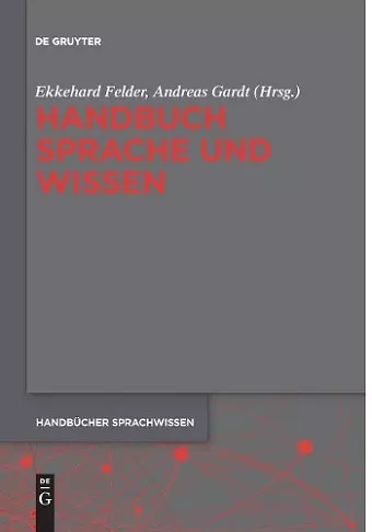 Handbuch Sprache und Wissen cover